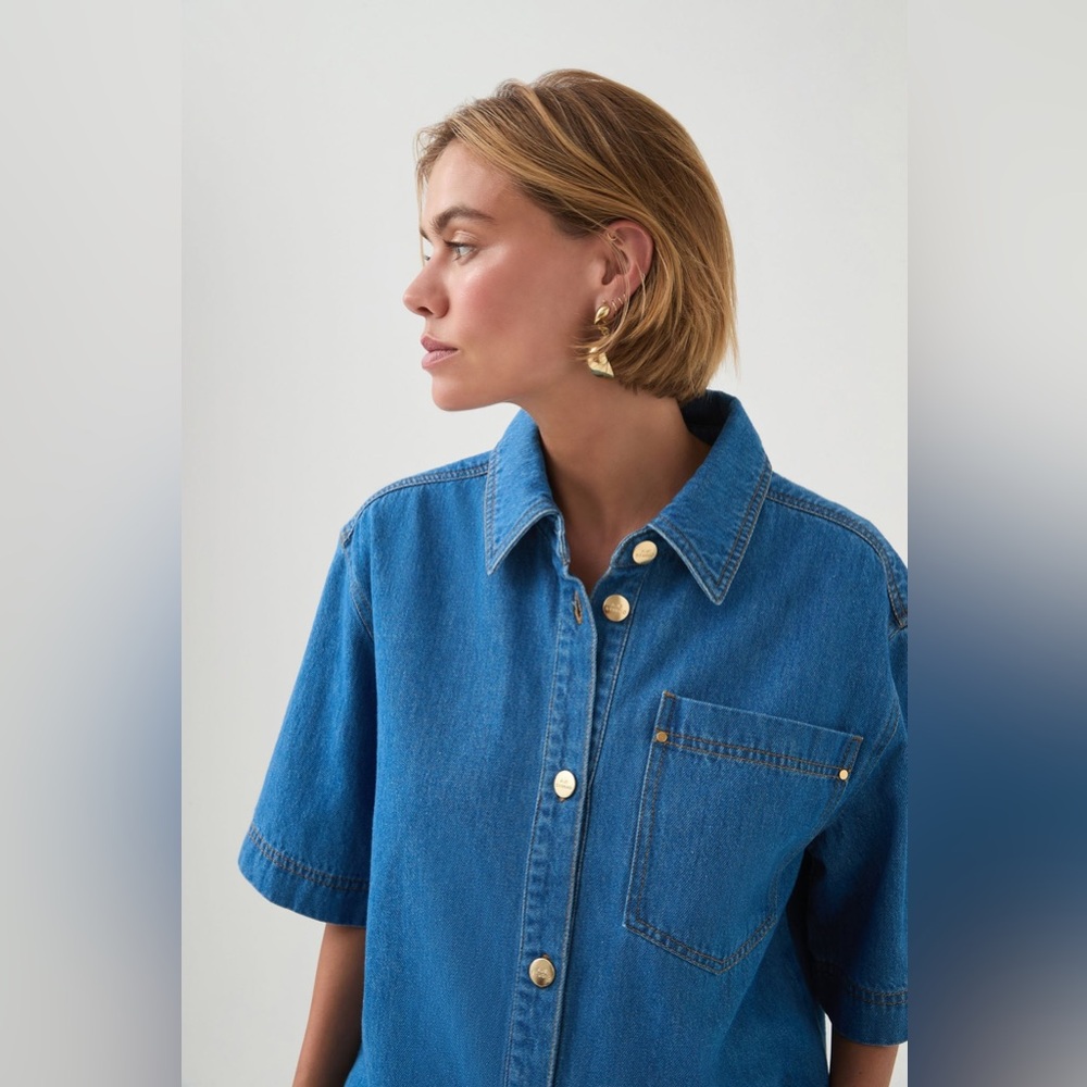 AJE STUDIO Sunday denim shirt